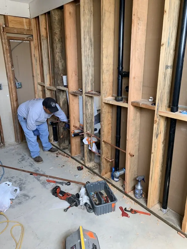 Commercial rough-in plumbing for Gas Line Repair in Sebastopol